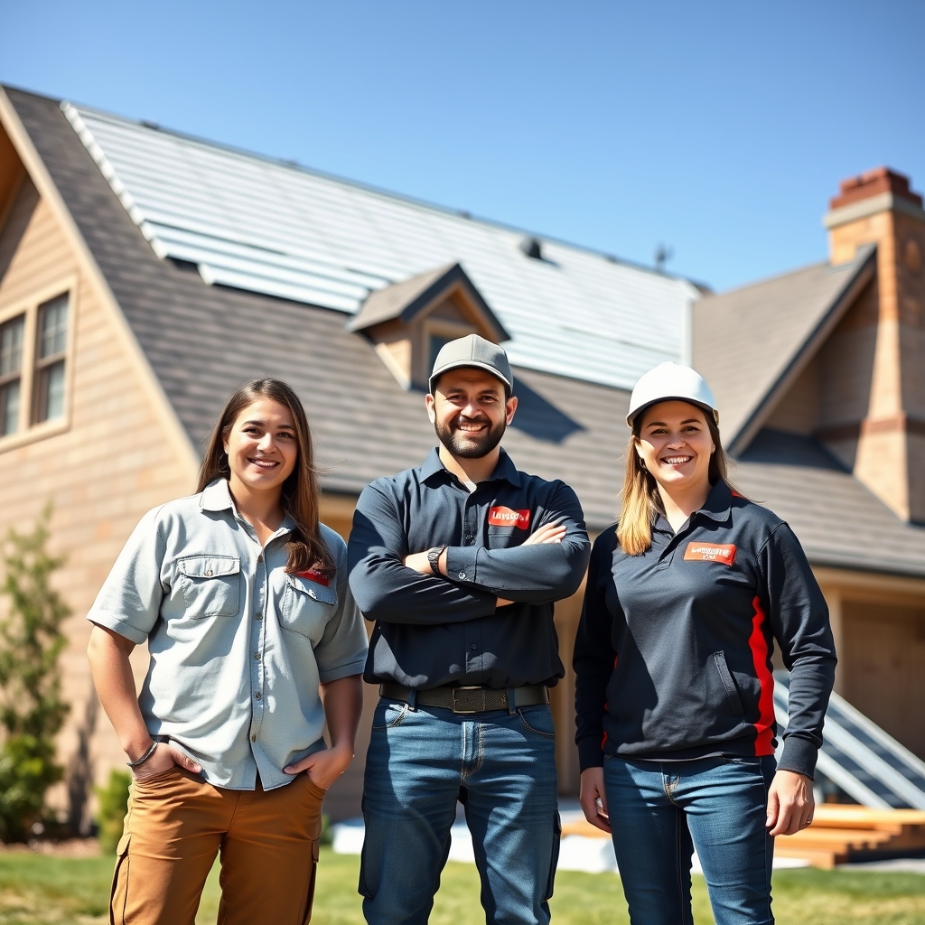 Summit Roofing team at work